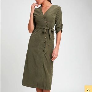 Lulus Suede Dress with Tags
